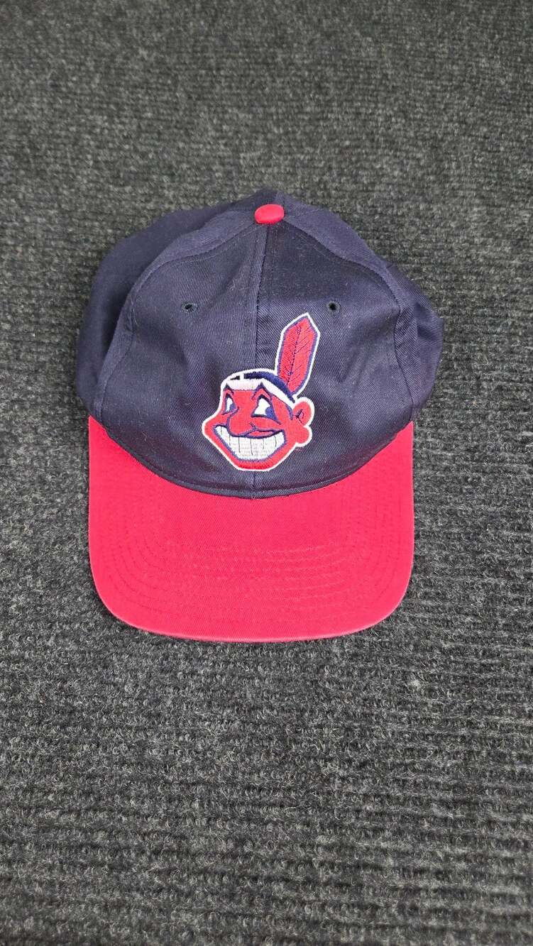 MLB Cleveland Indians Snapback Hat Cap Blue Red Vintage